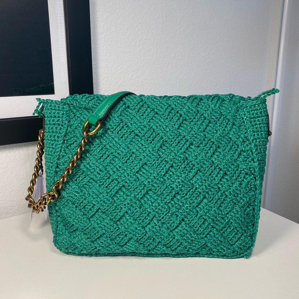 NWT‎ Kurt Geiger Crochet Kensington Shoulder Bag - Picture 6 of 11
